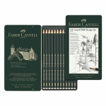 SET 12 MATITE DI GRAFITE FABER-CASTELL 9000 DESIGN SET - DA 5B A 5H