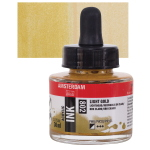 FLACONE CON DOSATORE 30ML INCHIOSTRO ACRILICO AMSTERDAM - 802 ORO CHIARO