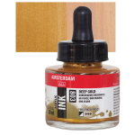 FLACONE CON DOSATORE 30ML INCHIOSTRO ACRILICO AMSTERDAM - 803 ORO SCURO