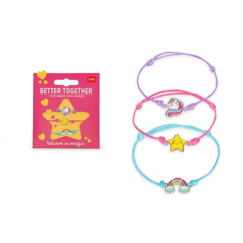SET DI 3 BRACCIALETTI LEGAMI - BETTER TOGETHER 