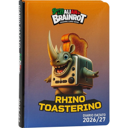 DIARIO GIORNALIERO SKIFIDOL ITALIAN BRAINROT 12 MESI 2026/27 - RHINO TOASTERINO