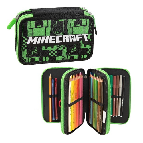 ASTUCCIO 3 ZIP CORREDO MINECRAFT 