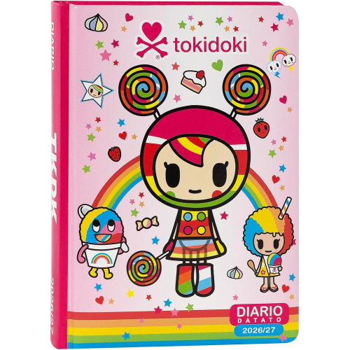 DIARIO IMBOTTITO DATATO 12 MESI TOKIDOKI 2026/2027 - ROSA