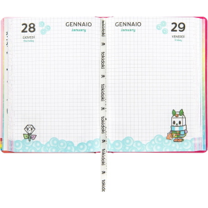 DIARIO IMBOTTITO DATATO 12 MESI TOKIDOKI 2026/2027 - ROSA
