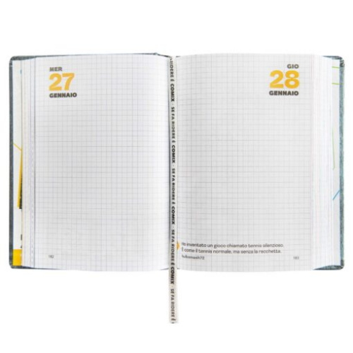 DIARIO 16 MESI DATATO 2026/2027 COMIX EASY - BLU