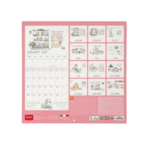 CALENDARIO DA PARETE 2027 LEGAMI - 30X29 CM