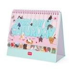 CALENDARIO DA TAVOLO LEGAMI 2027 CON ADESIVI - EVERY DAY IS A CATURDAY
