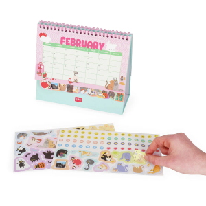 CALENDARIO DA TAVOLO LEGAMI 2027 CON ADESIVI - EVERY DAY IS A CATURDAY