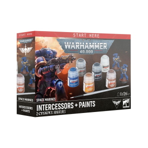 PAINT SET WARHAMMER 40,000 - SPACE MARINES - INTERCESSORS + PAINT (I preordini vengono spediti a partire dal giorno del lancio 25/07/2026)