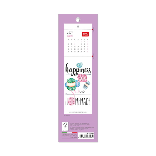 CALENDARIO SEGNALIBRO LEGAMI 2027 - 5,5x18 cm