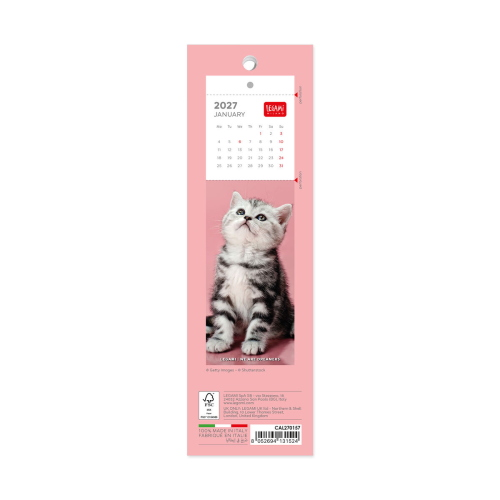 CALENDARIO SEGNALIBRO LEGAMI 2027 - 5,5x18 cm