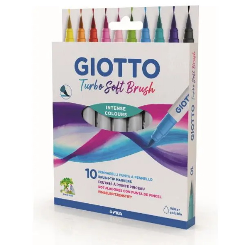 PENNARELLI GIOTTO TURBO SOFT BRUSH 12 COLORI 