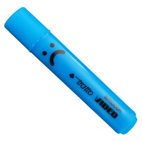 EVIDENZIATORE TRATTO VIDEO EMOTION AZZURROFLUO