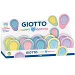 GOMMA ANTISCIVOLO ERGONOMICA GIOTTO HAPPY LOVE PASTEL FILA