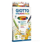   CONFEZIONE 12 MATITE COLORATE GIOTTO STILNOVO MAXI