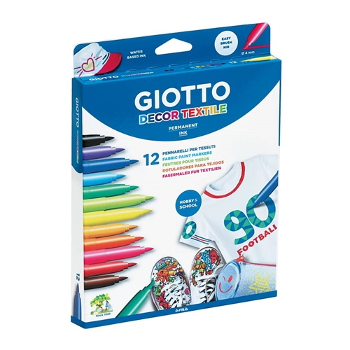 PENNARELLI PER TESSUTI PUNTA FINE 1-3 MM - GIOTTO DECOR TEXTILE