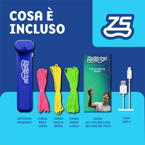 ZIPSTRING ROSSO- LA CORDA CHE VOLA ALL'INFINITO