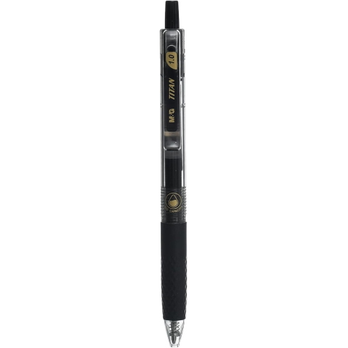 PENNA GEL A SCATTO M&G 1 MM- NERO TITAN