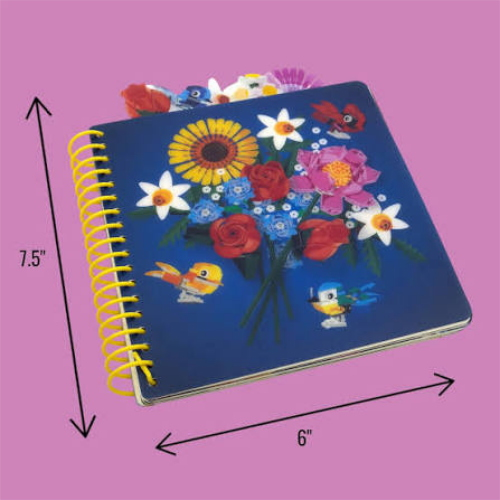 TACCUINO LEGO BOTANICAL SPIRALATO CON INSERTI E DIVISORI