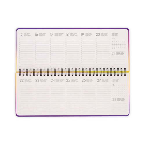 AGENDA SPIRALATA DA SCRIVANIA 12+1 MESI LEGAMI 2027 - DESK PLANNER