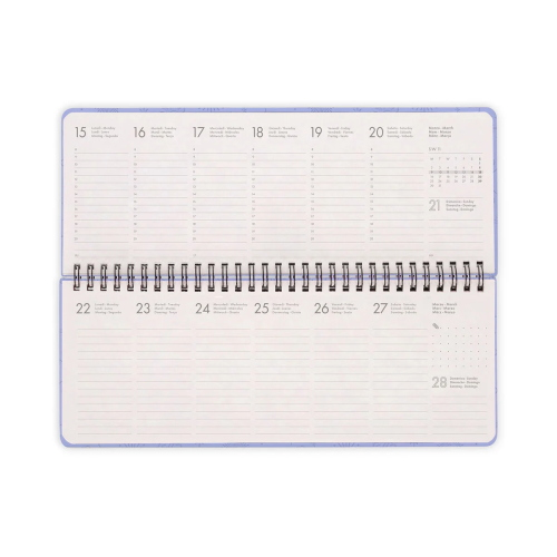 AGENDA SPIRALATA DA SCRIVANIA 12+1 MESI LEGAMI 2027 - DESK PLANNER