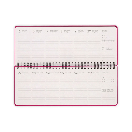 AGENDA SPIRALATA DA SCRIVANIA 12+1 MESI LEGAMI 2027 - DESK PLANNER