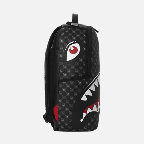 SPRAYGROUND ZAINO SHARKS IN PARIS WTF BUBBLY BLACK CHECK
