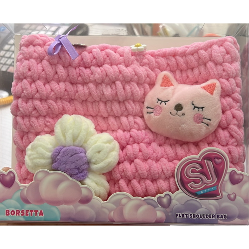 BORSETTA SJ GANG FLAT SHOULDER BAG - ROSA GATTO