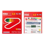 SCATOLA DA 18 PASTELLI MINAPRO 4.0 CON SPAZIO NOME SEVEN