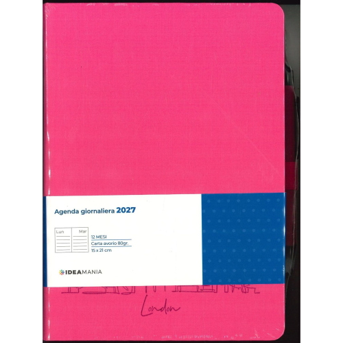 AGENDA GIORNALIERA 2027 IDEAMANIA 12 MESI - 3 COLORI
