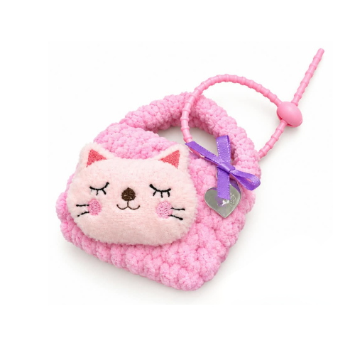 MINI BORSETTA PORTACHIAVI SJ GANG FLUFFY MOOD- ROSA