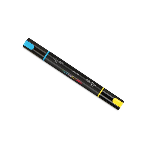 MARKER ACRILICI SEVEN THE DOUBLE PRO DOPPIA PUNTA - CELESTE/GIALLO