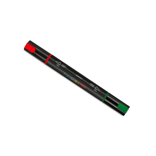 MARKER ACRILICI SEVEN THE DOUBLE PRO DOPPIA PUNTA - ROSSO/VERDE