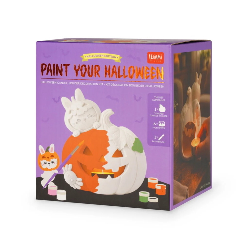 KIT DECORAZIONE PORTACANDELA DI HALLOWEEN LEGAMI - PAINT YOUR HALLOWEEN