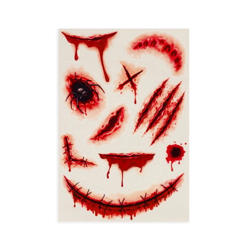 TATUAGGI TEMPORANEI VISO E CORPO LEGAMI HALLOWEEN  