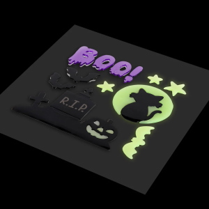 SET DI ADESIVI GEL DI HALLOWEEN PER FINESTRA LEGAMI - WINDOW GLOW