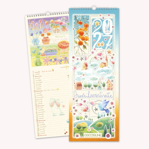 CALENDARIO DA PARETE 2027 GOCCIOLINE - 44,5X16,5 CM