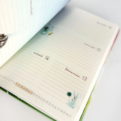 AGENDA SETTIMANALE 2027 GOCCIOLINE - 14,5X21,5 CM - BLU BLU