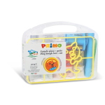 VALIGETTA PASTE PER MODELLARE 5 PEZZI 100 GR CON FORMINE EASYDÒ PRIMO - TEMA GATTO