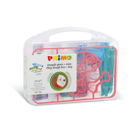 VALIGETTA PASTE PER MODELLARE 5 PEZZI 100 GR CON FORMINE EASYDÒ PRIMO - TEMA CANE