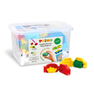 VALIGETTA PASTE PER MODELLARE 5 PEZZI 100 GR CON 14 ACCESSORI EASYDÒ PRIMO - TEMA TOWN
