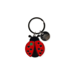 PORTACHIAVI IN METALLO SMALTATO LEGAMI - WHAT A KEY RING - LADYBUG