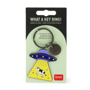PORTACHIAVI IN METALLO SMALTATO LEGAMI WHAT A KEY RING - UFO