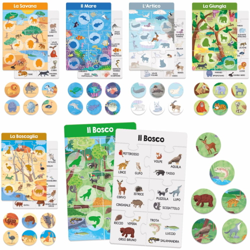 DOVE VIVONO ? GRANDE TOMBOLA ANIMALE E AMBIENTE - HEADU 4-7