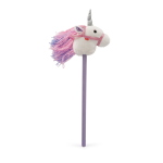 CAVALLUCCIO SONORO CON ASTA LEGAMI - HOBBY HORSE - UNICORNO