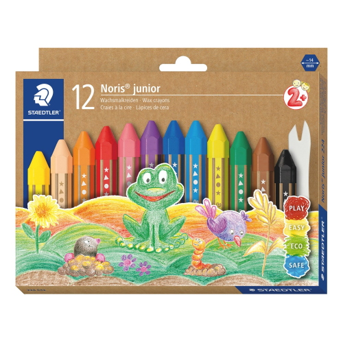 NORIS JUNIOR PASTELLI A CERA JUMBO SET DA12 COLORI