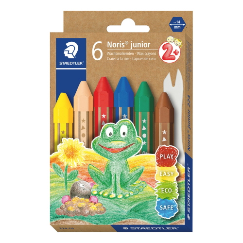 NORIS JUNIOR PASTELLI A CERA JUMBO SET DA 6 COLORI