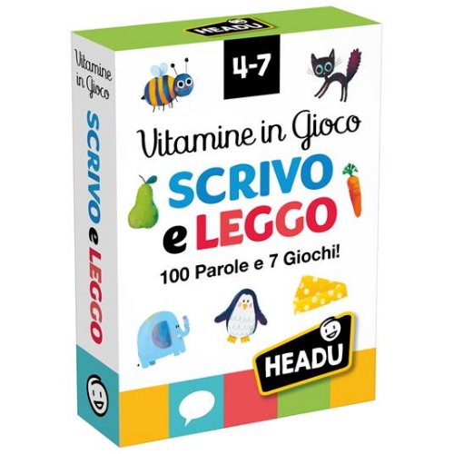CARTE VITAMINE GIOCO,SCRIVO E LEGGO - HEADU 4-7