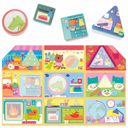 BABY HOUSE WOODEN SHAPES MONTESSORI - HEADU 1-3