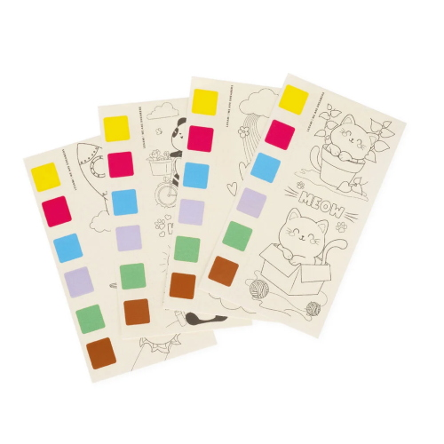 ALBUM DA COLORARE CON ACQUERELLI LEGAMI - CUTE ANIMALS